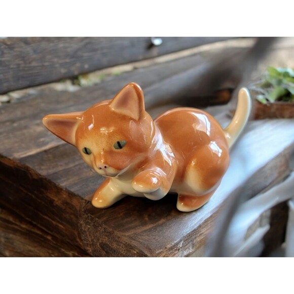 Vintage Robert Simmons Calif Pottery Cat Figurine Kitty - Picture 1 of 3